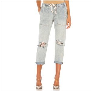 One Teaspoon Shabbies Drawstring BF Jeans
